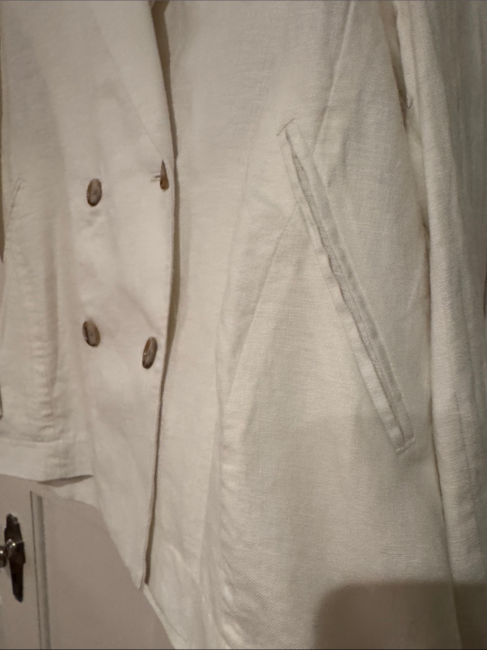 Banana Republic Relaxed Double-Breasted Linen Blazer 713668 - Picture 3 of 9